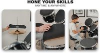 Set 6 coussinets muets de tambour en mousse amortisseur de cymbale Hi Hats silencieux de résistance à l'huile d'eau pour moule de pratique de tambour intérieur extérieur