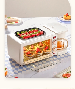 Machine à <span class=keywords><strong>petit</strong></span>-déjeuner multifonctionnelle 3-en-1 pour la cuisson à la vapeur et la cafetière pour les petits sandwichs au <span class=keywords><strong>four</strong></span> et la marmite - Product Image 4