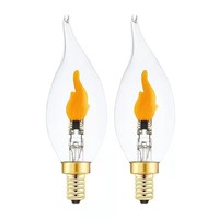 Bombillas LED con Efecto de Llama AC110V 220V E12 E14 E26 E27, Bombillas de Luz con Llama Parpadeante, Efecto de Fuego Más Realista, Lámparas de Vela Candelabro