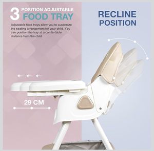 Chaise haute portable pour bébé de haute qualité, écologique, pliable, réglable et sûre pour la cuisine et la salle à manger - Product Image 6