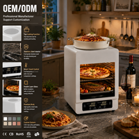 Four à convection électrique numérique multifonction de 15 L pour usage domestique et en camping-car, idéal pour rôtir le poulet