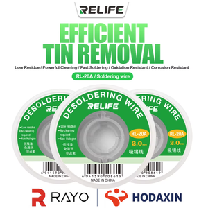 Mèche à dessouder à faible résidu RELIFE RL-20A Anti-oxydation Anti-corrosion Élimination rapide de l'étain Réduit les dommages thermiques des circuits imprimés - Product Image 5
