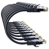 Kabel Patch Ethernet KECHENG Cat6a Cat7 Cat8 PVC LSZH Jacket Logo Kustom OEM Pabrik Cina