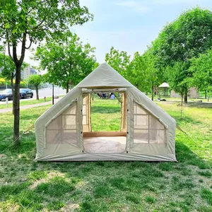 Tenda tiup luar ruangan katun pemasok Tiongkok tahan lama penjualan laris tenda Kemah