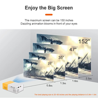 Projecteur LED portable YG300, prend en charge la résolution 1080P Full HD, OSD en 23 langues, haut-parleur intégré pour ordinateur portable, téléphone, clé TV