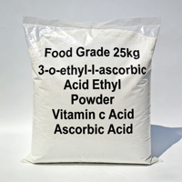 Qualité alimentaire 25kg Acide 3-o-éthyl-l-ascorbique Poudre d'éthyle Vitamine acide c Acide ascorbique Prix