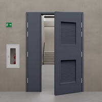 Portes en acier ignifugées certifiées UL pour les projets hospitaliers et scolaires, portes en acier pour sorties de secours, portes en acier de sécurité incendie