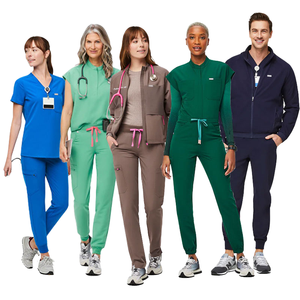 Conjunto de uniformes médicos de mujer de diseño personalizado, uniforme de Enfermería de punto, uniformes de hospital al por mayor, Dropshipping personalizado para mujer - Product Image 1