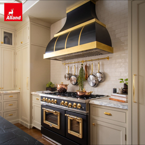 Gabinetes de Cocina Altos Independientes de Diseño Murah en Color Arena Alland, Compra Directa de China, con Estantes y Puertas para Almacenamiento en la Cocina - Product Image 3