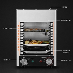 Griglia Elettrica a 10 Livelli, Design Professionale, Alta Temperatura 800 Gradi, <span class=keywords><strong>Forno</strong></span> <span class=keywords><strong>da</strong></span> Tavolo per Bistecche, Macchina per Bistecche per Uso Professionale - Product Image 2