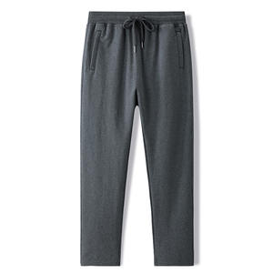Vente chaude printemps et automne pantalons de sport pantalons décontractés amples pour hommes couleur unie pantalons à jambes droites pour hommes - Product Image 2