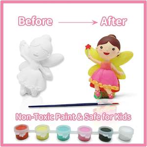 Educativo Diy colorear estrella artesanía cerámica pintura yeso niños Diy dibujo Kit Juguetes - Product Image 3