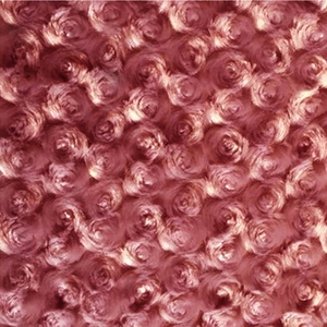 100% de punto de poliéster Rosa patrón PV tejido de felpa con remolino en relieve - Product Image 1
