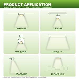 CXA1304-0000-000C00B227H Crees XLamps CXA1304 COB LED 2700K 80CRI 36V 250mA 6mm LES Chip Original - Product Image 5