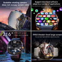 Montre connectée SENBONO M99 4G avec écran AMOLED de 2,16 pouces, IP67, Wi-Fi, GPS, SIM, NFC, lampe de poche, sports de plein air, assistant vocal Android AI, grand format