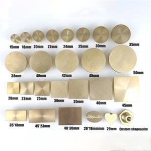 Латунная головка, штамп для запечатывания воска с деревянной ручкой, пустая головка, индивидуальные узоры и формы, набор штамповок для восковой печати - Product Image 2