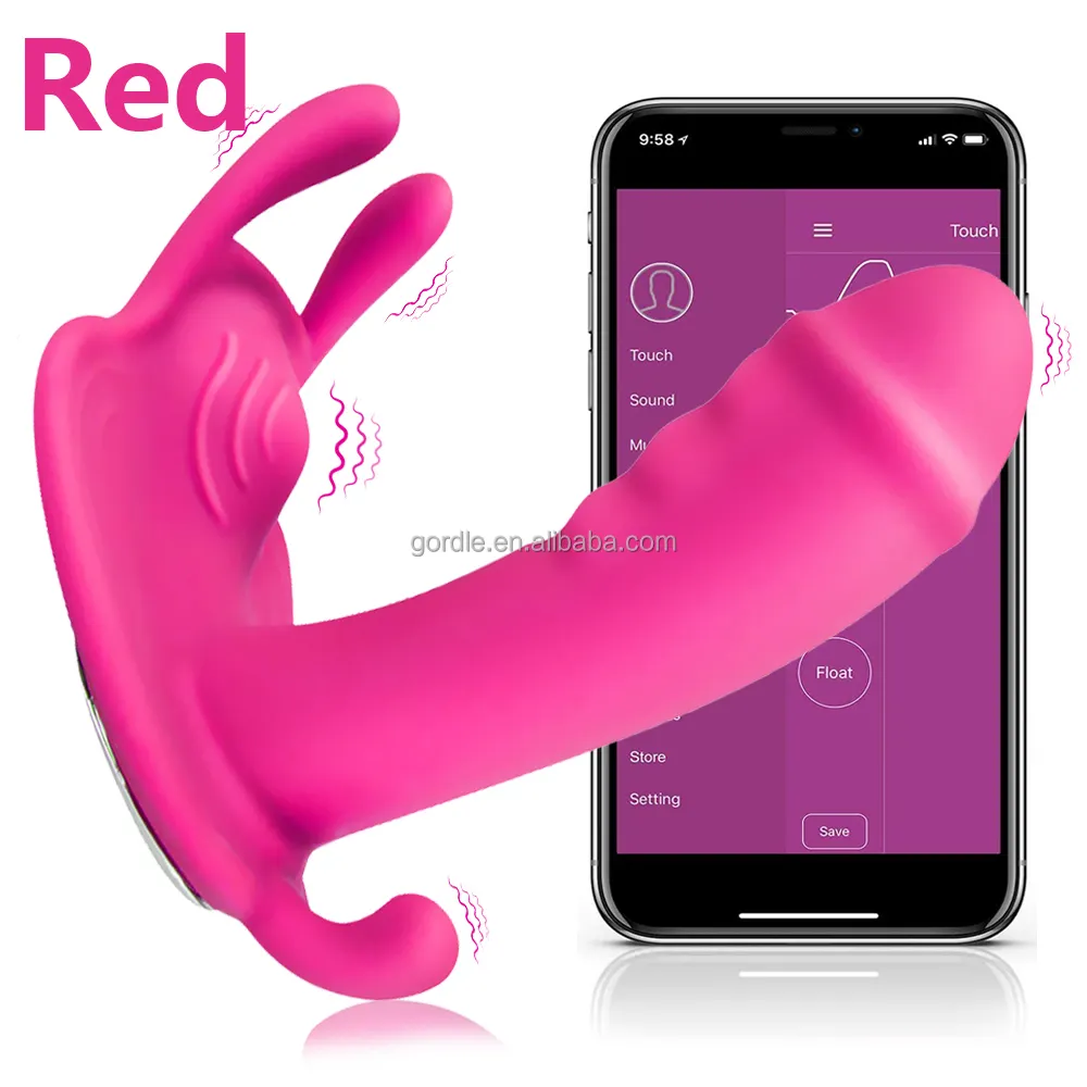 APP Bluetooths Panty Dildo Vibrator Wearable Butterfly Anal Vibrator Vaginal Anus Stimulator For Female Masturbation Sex Toys