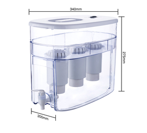 Dispensador de filtro de agua alcalino de encimera de plástico de metales de <span class=keywords><strong>cloro</strong></span> de alta calidad, piezas Ro, ABS en inglés frío y SAN/ <span class=keywords><strong>PS</strong></span> 2 ~ 28 - Product Image 2