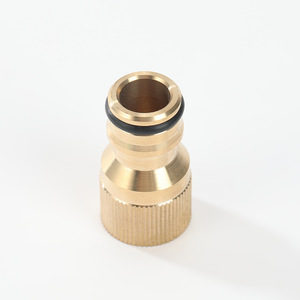 Connecteur d'eau en laiton, filetage intérieur de 18mm, diamètre de 1/2 pouces, pour tuyaux de plomberie et accessoires de lavage de voiture - Product Image 1