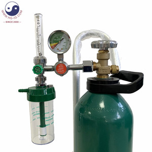 Cylindre d'oxygène médical en acier HG-IG10L avec régulateur haute pression certifié ISO9809, pression de service 150/200 bar, à vendre - Product Image 2