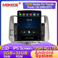 Lecteur dvd de voiture MEKEDE Android IPS 2.5D DSP pour Toyota PRADO 150 2010 2011 2012 2013 2 + 32GB 4G LTE WIFI GPS BT stéréo
