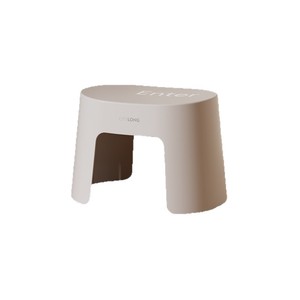 Tabouret bas en plastique Xitianlong, rond, empilable, épaissi, pour salon, repose-pieds, tabouret à chaussures - Product Image 1