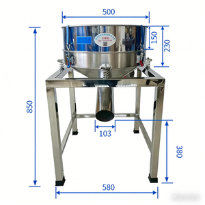 غربال اهتزازي صغير آلي لغربلة الدقيق ودقيق جوز الهند للاستخدام التجاري 220 فولت/380 فولت بسعة 201-300 لتر/ساعة - Product Image 2