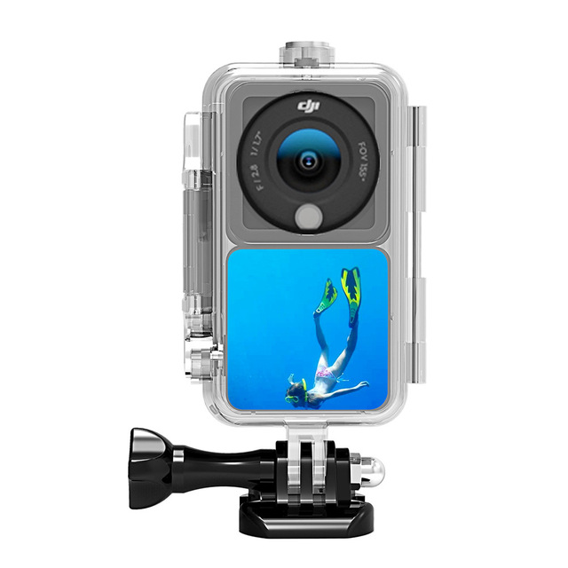 YEAH 60M Underwater Diving Protective Shell Waterproof Housing Dive Frame Case for DJI Osmo Action 2 Camera