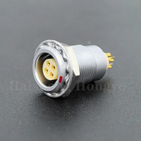 FGG.00.304.CLAD27Z 4 Pin FGG 00B Series Push Pull Self-Locking Circular Metal Connector Straight Plug