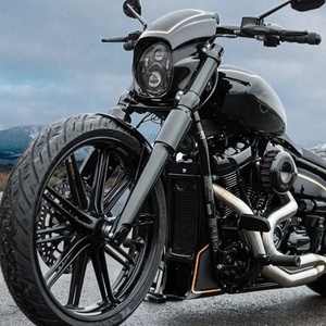 Gruppo Faro Anteriore a LED TYPER per Harley Softail Breakout Sistema di Illuminazione Moto a LED Proiettore con Abbagliante/Anabbagliante - Product Image 3