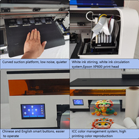 Impresora DTF Automática A3 para Camisetas de 30cm con XP600, Impresora de Transferencia Fácil de Operar con Alimentador de Rollo para Ropa