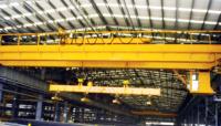 Pont roulant électrique à double poutre de type QC avec grappin magnétique électromagnétique 40t 50t 60t 70t 80t 100t 150 tonnes