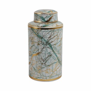 Ceramic Jar with Lid Decorative Storage Vase for Living Room Bedroom Bathroom Shelf Styling - Product Image 4