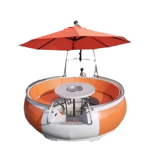 Bateau BBQ électrique personnalisé avec auvent pour les loisirs et le divertissement aquatiques panoramiques - Product Image 2