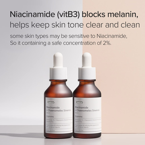 Etiqueta privada Niacinamida natural <span class=keywords><strong>Chaenomeles</strong></span> Sinensis Suero de frutas Cuidado de la piel para las manchas oscuras Reducir el aceite Suavizante DE LA PIEL - Product Image 5