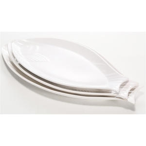 Plat et assiette en mélamine en forme de poisson pour buffet, utilisés dans les restaurants - Product Image 4