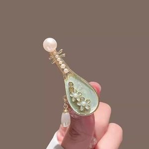Fermaglio per Capelli YX Rose Pipa in Plastica Lucida Multifunzione, Nuovo Accessorio Cinese di Nicchia, <span class=keywords><strong>Clip</strong></span> Laterale Creativa per Frangia, Logo 3D Vintage - Product Image 2