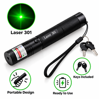 Pointeur laser vert haute puissance, stylo laser à mise au point réglable, corps en aluminium, lampes de poche avec verrouillage de sécurité pour présentations, astronomie
