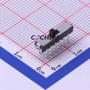 K3-2268T Slide Switch Through hole Component (THT) Switch 4-Pole Double Throw Rectangle Pin Header PC Pin 14.9mm - Product Image 1