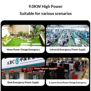 Groupe électrogène silencieux à inverseur <span class=keywords><strong>Senji</strong></span> SE12000PRO-C, essence, 220V, 9KW, usage domestique et extérieur, ATS, pour coupures de courant et recharge 5 - Product Image 2
