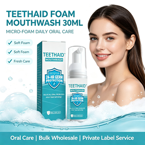 <span class=keywords><strong>Teethaid</strong></span> <span class=keywords><strong>Bain</strong></span> <span class=keywords><strong>de</strong></span> <span class=keywords><strong>bouche</strong></span> moussant 30ml, Micro-mousse, Formule douce pour une fraîcheur buccale quotidienne, Service OEM, Marque privée, Personnalisation <span class=keywords><strong>de</strong></span> la marque - Product Image 1