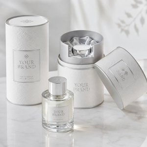 Boîte Cadeau Cylindrique Personnalisée en Carton Coloré avec Logo pour Bougies, Parfums et Huiles Essentielles - Product Image 2