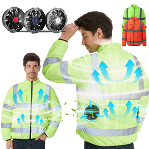 Ropa Refrigerante con Ventilador, Chaleco de <span class=keywords><strong>Trabajo</strong></span> con Aire Acondicionado, Ropa de Verano Refrigerante con Ventilador, Chaqueta de <span class=keywords><strong>Trabajo</strong></span> con Ventilador - Product Image 2