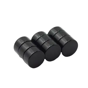Hersteller heiß verkaufen runde kreisförmige Scheibe schwarz Epoxy Neodym magnetische Materialien NdFeB Magnet