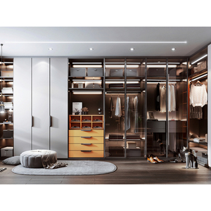 <strong>Cheap</strong> Prices Modern Design Wardrobe Furniture for Walk-in <strong>Closet</strong> with Glass Doors &amp; Entire Bedroom Clothing Storage Solution - Product Image 3