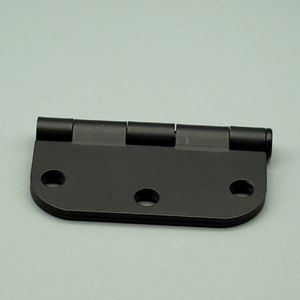 Factory-Direct 3 Inch <strong>Black</strong> Chrome-plated Rounded Corner <strong>Hinges</strong>, Heavy-Duty Door Hardware for Home &amp; Commercial Use - Product Image 4