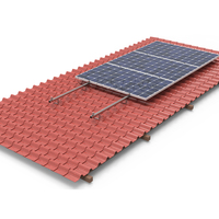 Système de montage de toit solaire 10KW à haute efficacité de vente chaude Installation de toit supérieur 10 ans de durée de vie pour la tuile de brique pour l'énergie solaire