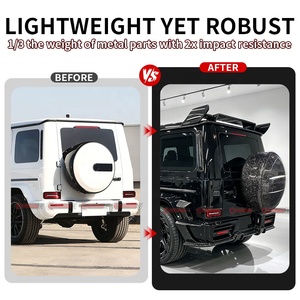 ฝาครอบยางอะไหล่คาร์บอนไฟเบอร์แบบแห้ง รุ่น MSY P920 สำหรับ Mercedes G Class W464 W463a ฝาครอบล้อท้ายคาร์บอนแท้ - Product Image 3