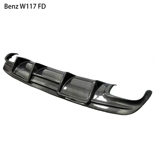 Para <span class=keywords><strong>mercedes</strong></span>-<span class=keywords><strong>benz</strong></span> <span class=keywords><strong>CLA</strong></span>-Class W117 FD estilo difusor trasero de fibra de carbono 2013-2020 - Product Image 4