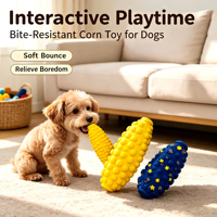 Jouet à mâcher pour chien en bâton de maïs ETPU écologique, durable, résistant aux morsures, pour le nettoyage des dents molaires, léger, élastique, interactif, pour l'entraînement